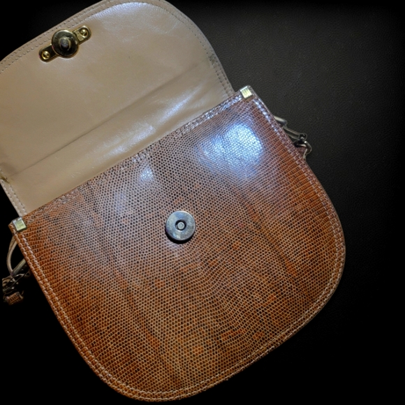 **RARE** D. BREV Lizard Skin crossbody - Picture 4 of 6